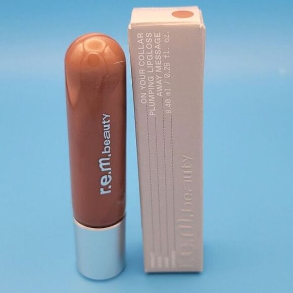 R.E.M. REM Beauty on Your Collar Plumping Lipgloss Away Message - New in Box - Picture 1 of 8